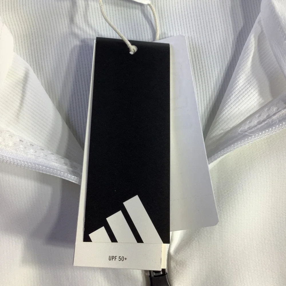 Adidas Z.N.E. Woven Track Top Mens White Black Full Zip Jacket‎ Size M NWT